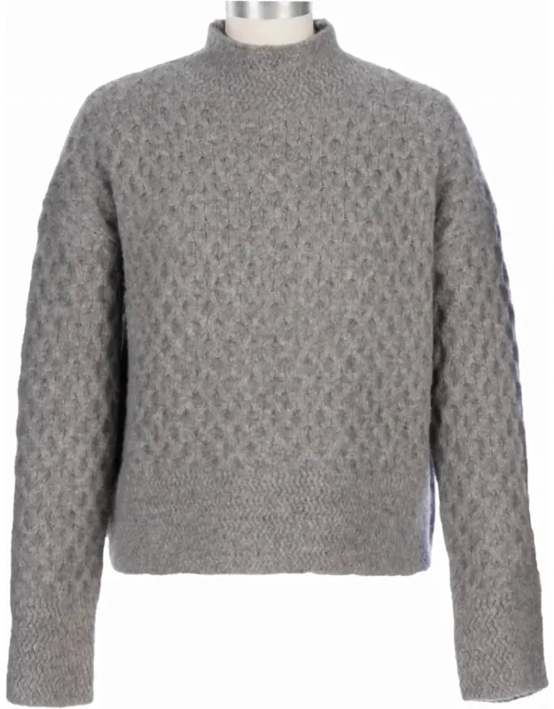 High Neck Pull On Sweater