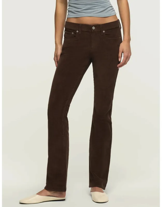 Mid Rise Corduroy Sweet Boot