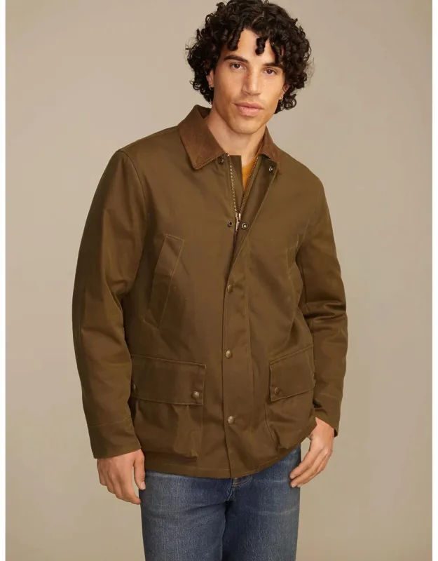 Corduroy Collar Waxed Barn Jacket