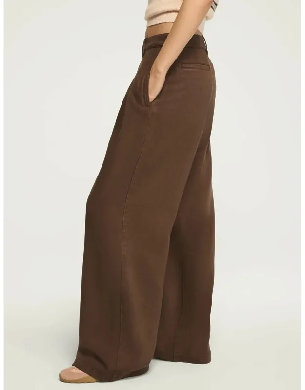 Lucky Brand Double Pleated Trouser With Relaxed Fit And Wide Leg