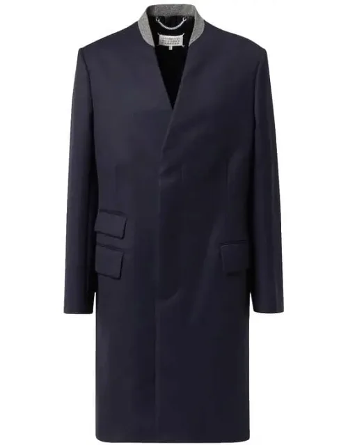 Maison Margiela Wool Coat - Long Sleeves, Two Front Pockets