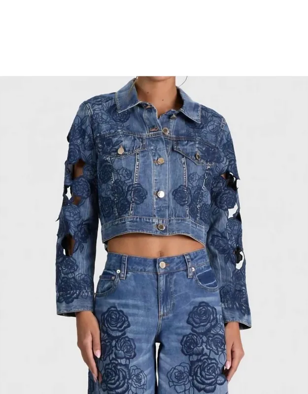 Laser Cut Denim Jacket