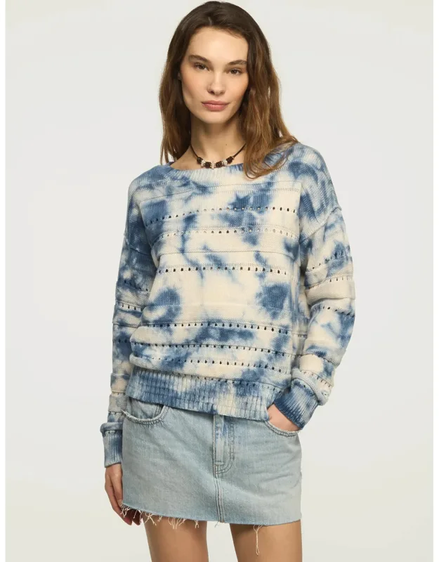 Beachy Tie Dye Pullover Sweater