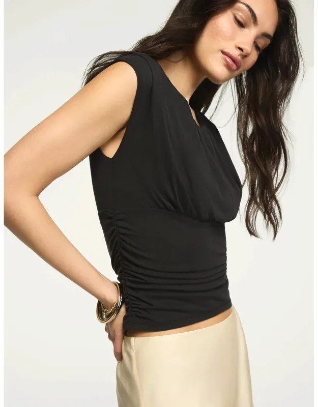 Sandwash Banded Waist Tee