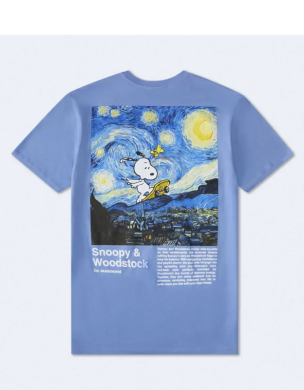 Snoopy The Starry Night Relaxed Graphic Tee