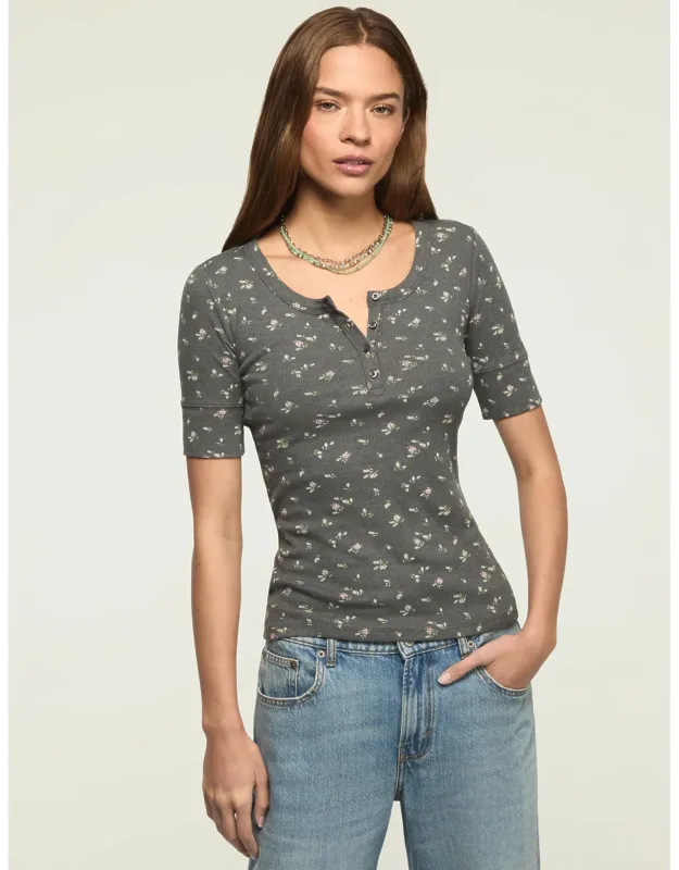 Short Sleeve Henley Tee