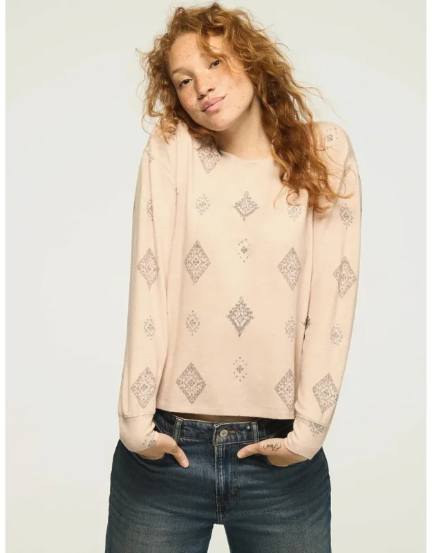 Cloud Long Sleeve Crew Neck Top