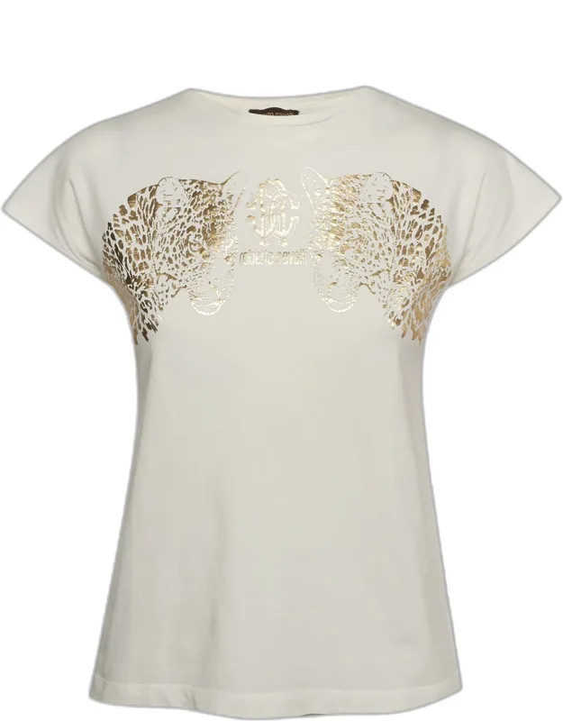 Leopard Logo Graphic Jersey T-shirt