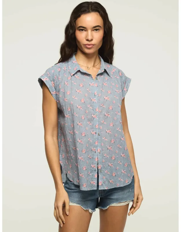 Banded Sleeve Buttonup Shirt