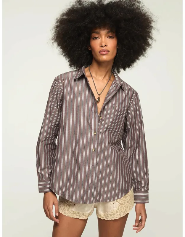 Laced Back Buttondown Shirt