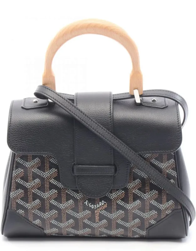Coated Canvas Leather Handbag (pre-owned)
