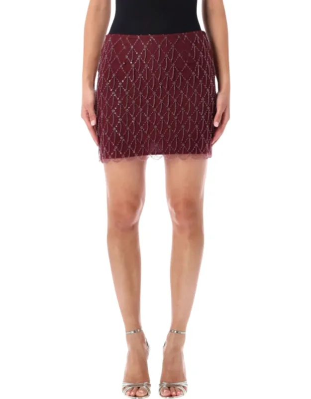 Sequined Mini Skirt