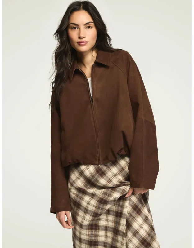 Suede Bubble Jacket