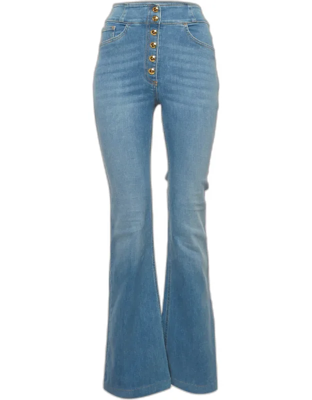 Denim Buttoned High Rise Jeans