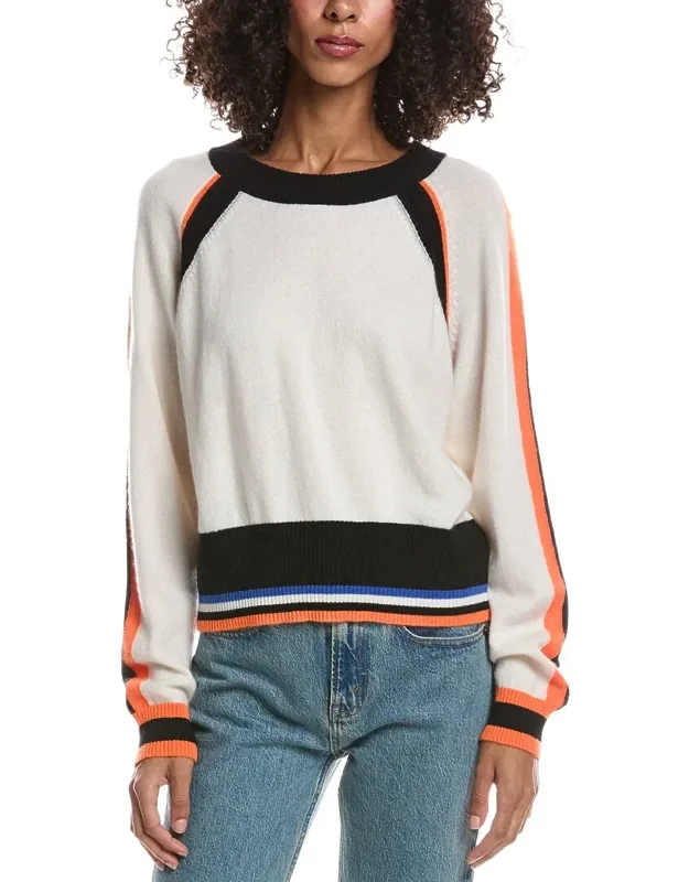 Railey Sporty Raglan Cashmere Sweater