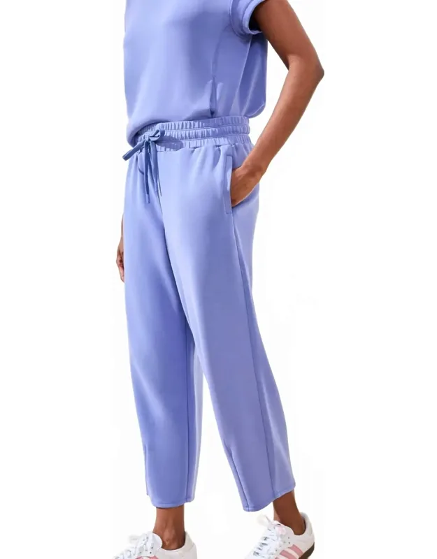 Cropped Barrel Leg Jogger Pants