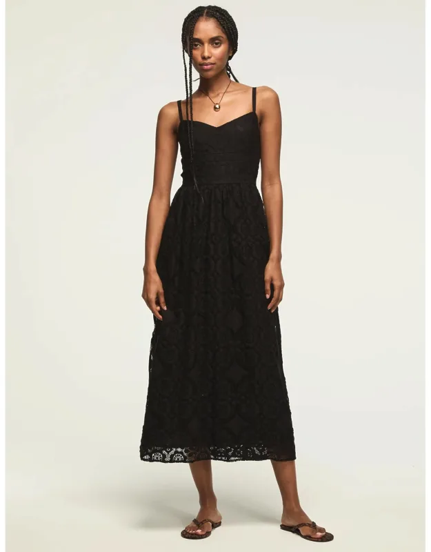 Drop Waist Ballet Midi Dress