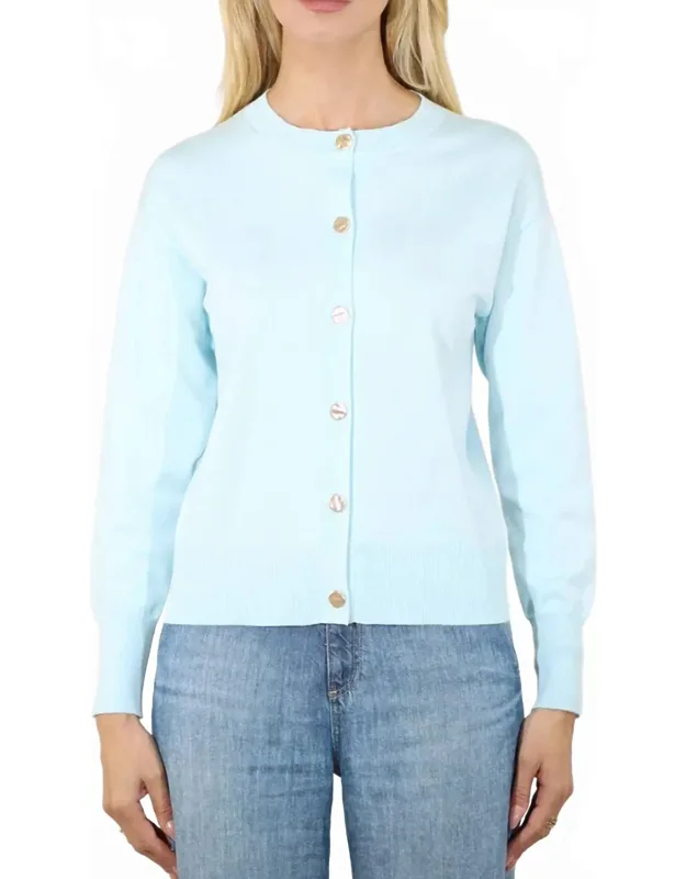 Crewneck Long Sleeve Cardigan