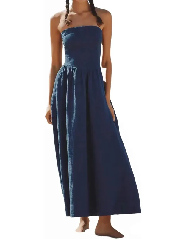 Runa Strapless Midi Dress