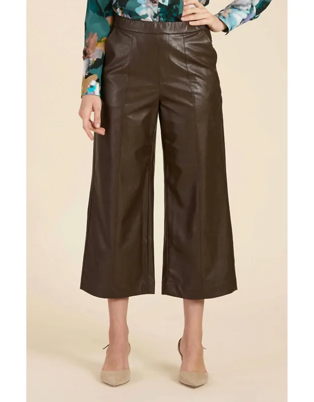 Pleather Crop Pants