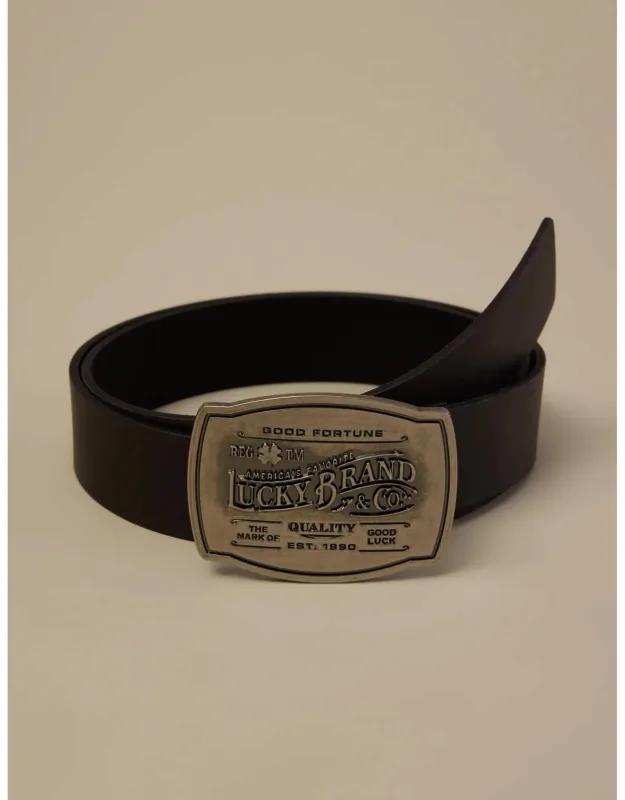 Plaque Buckle Belt