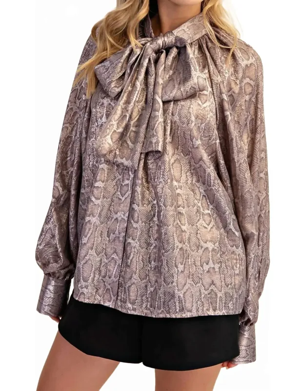 Viper Bow Silky Shirt