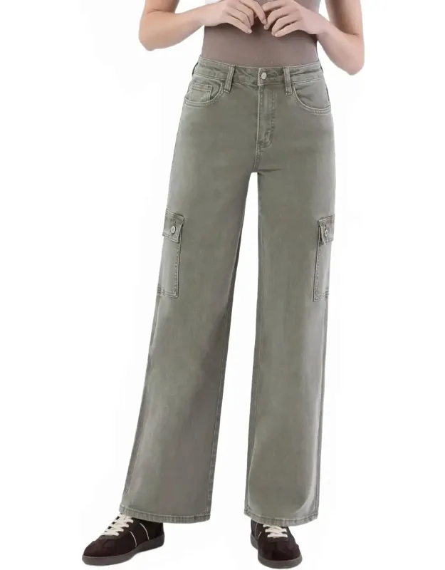 90's Super High Rise Loose Cargo Jeans