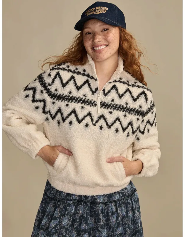 Half Zip Fleece Sweatshirt