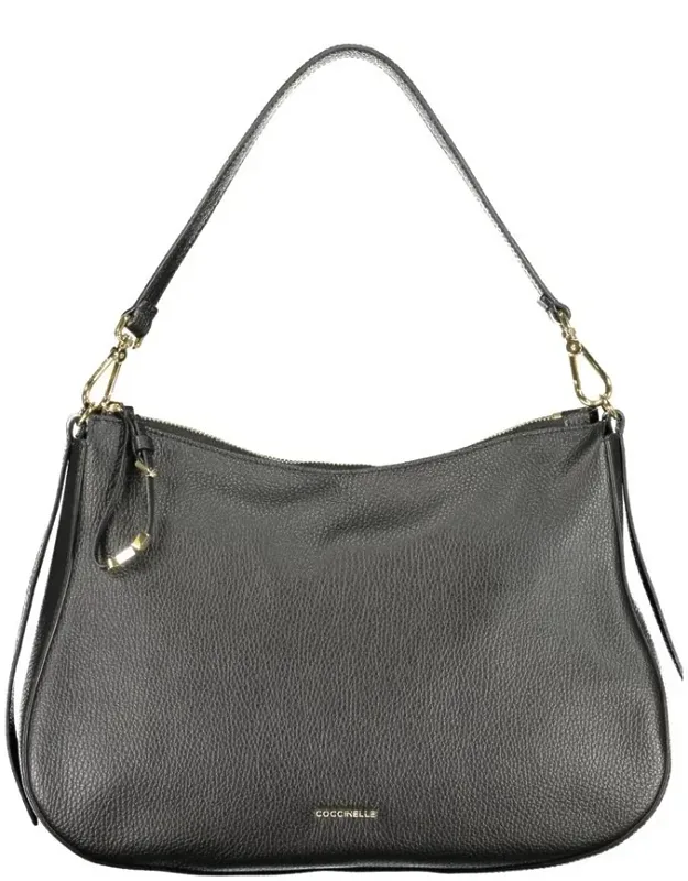 Coccinelle Leather Bag With Removable Shoulder Handle And Adjustable Strap