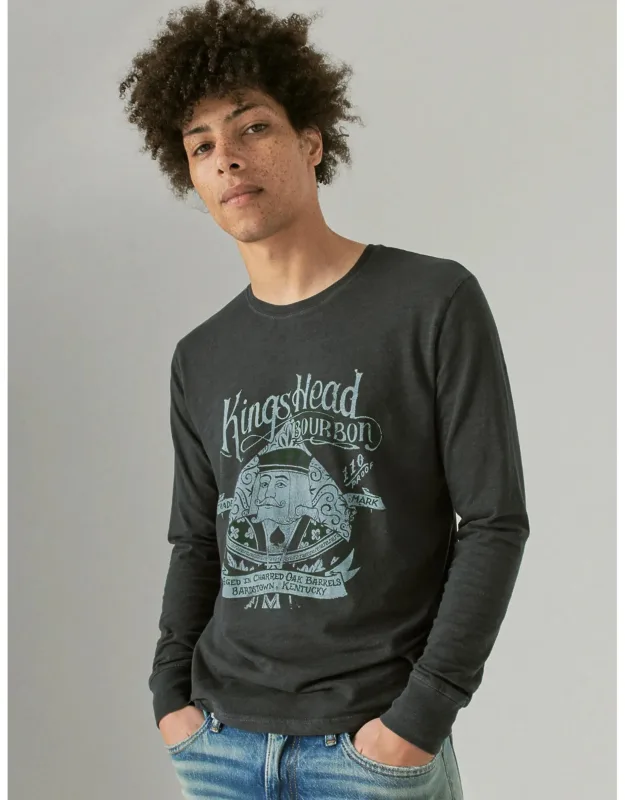 Kingshead Bourbon Long Sleeve Graphic Tee
