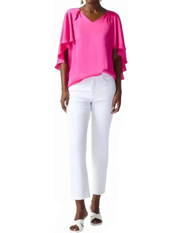 Flutter Sleeve Top