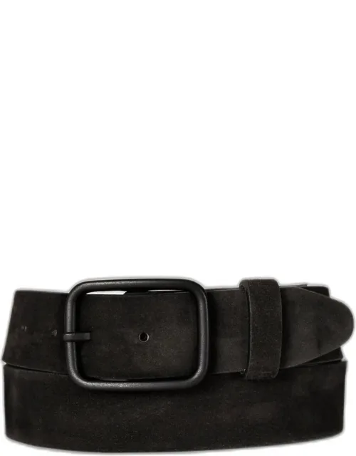 Distressed Suede Leather Belt