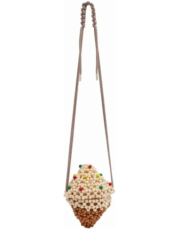 Wood Bead Gelato Mini Bag