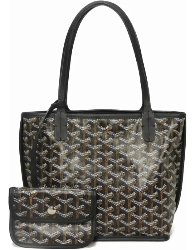 Canvas Leather Tote Bag (pre-owned)