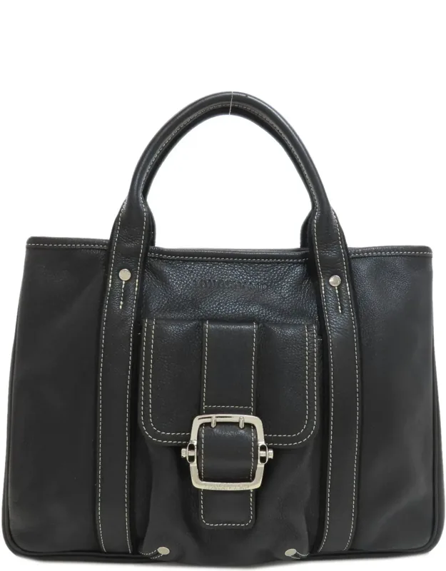 Longchamp Leather Handbag - Leather, 25cm X 34cm X 10cm