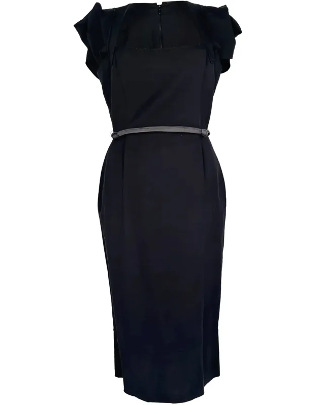 Galaxy Belted Midi Dress