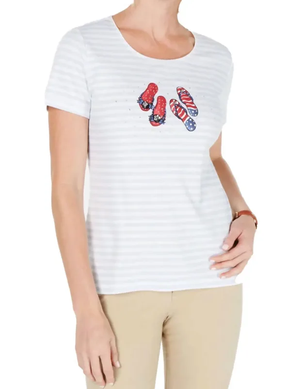 Striped Graphic T-shirt