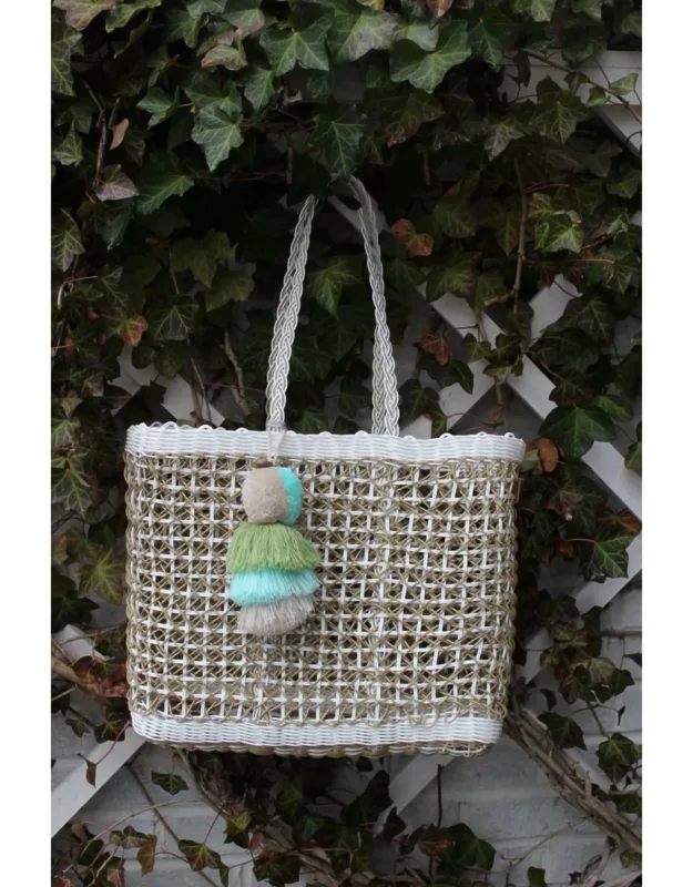 Coastal Cable Tote Bag