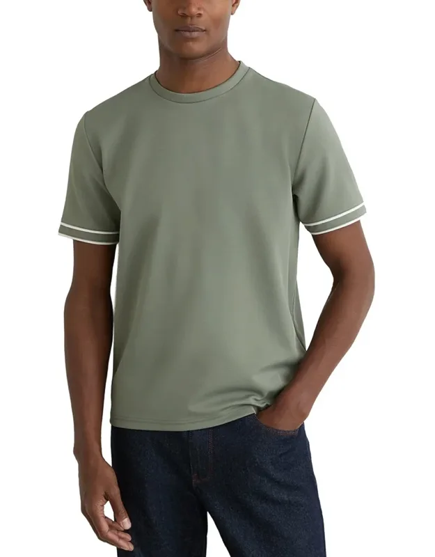 Piped Textured T-shirt