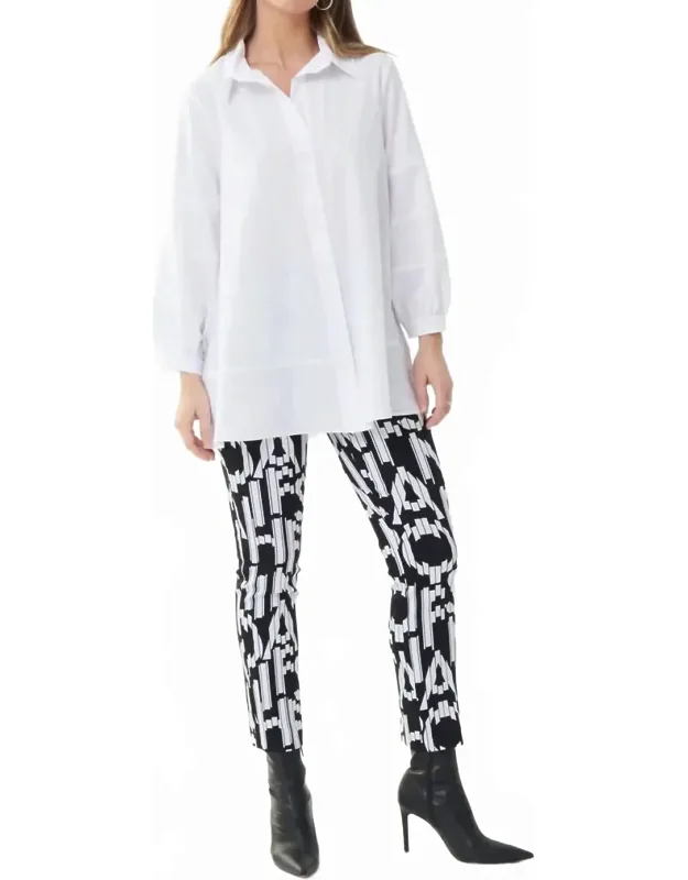 Lettering Print Pants
