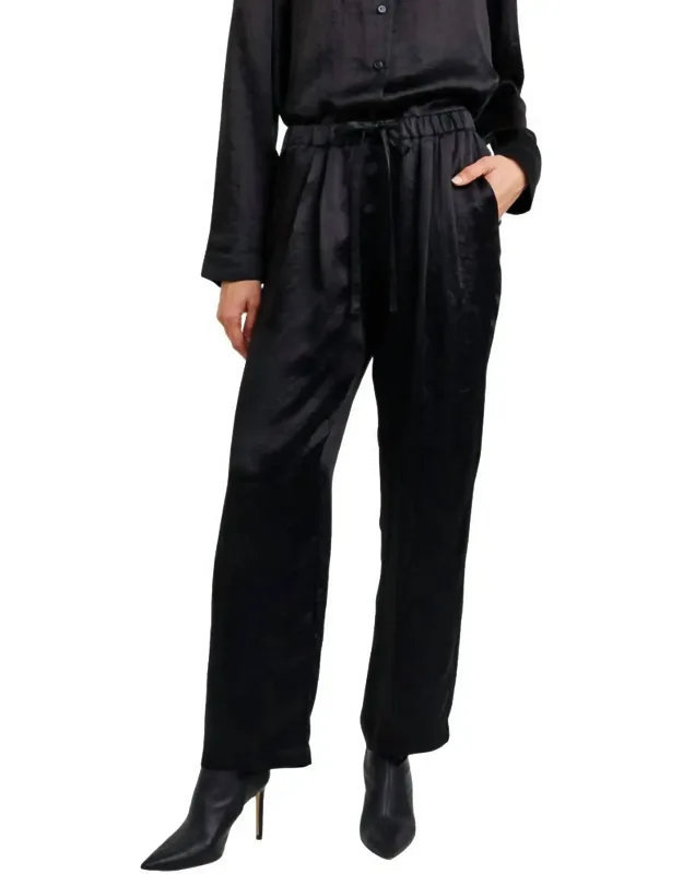 Textured Silky Trousers