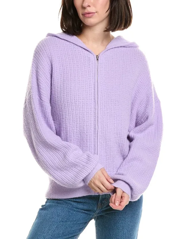 Lalamia Zip Knit Wool & Alpaca-blend Hoodie Jacket