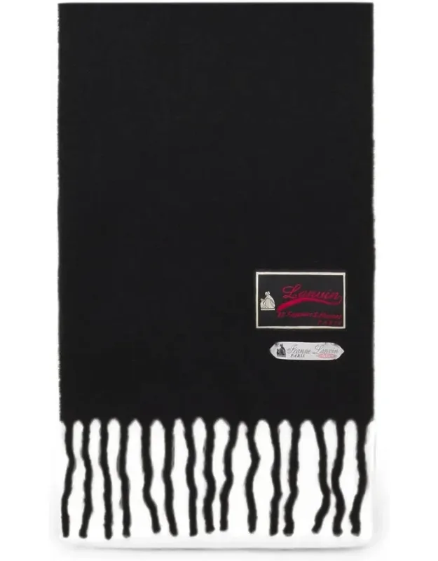 Subtle Fringed Silk Nylon Scarf