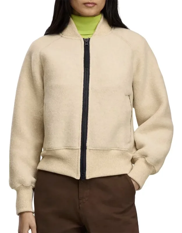 Sierra Fleece Wool-blend Bomber Jacket
