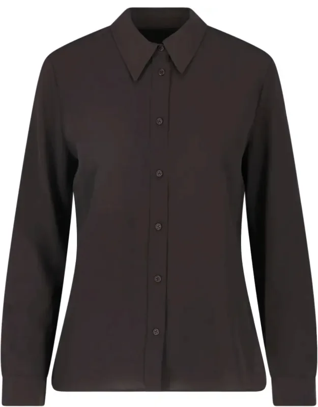 Classic Collar Silk Formal Shirt