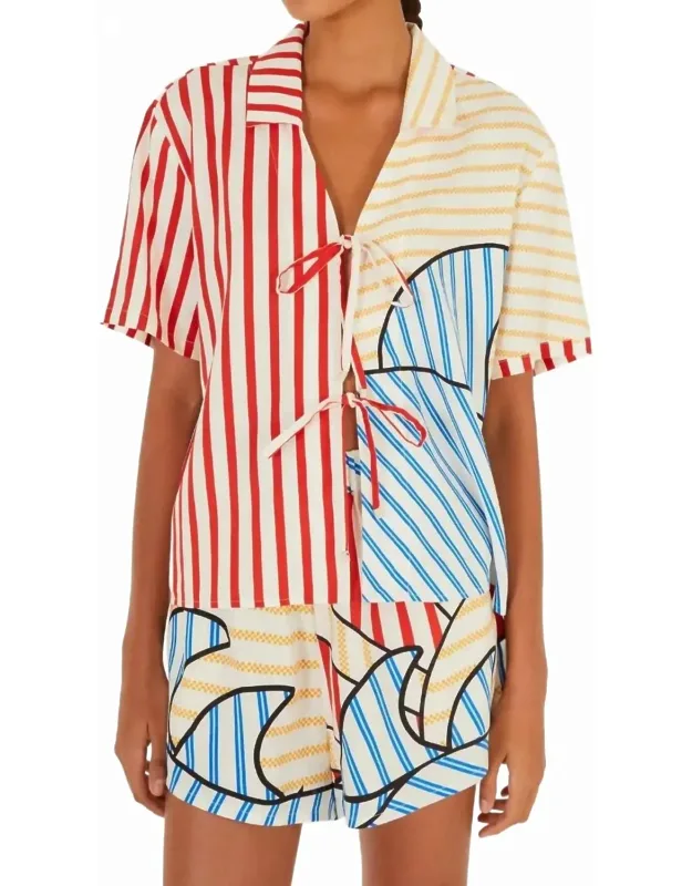 Lightweight Tie Detail Blouse