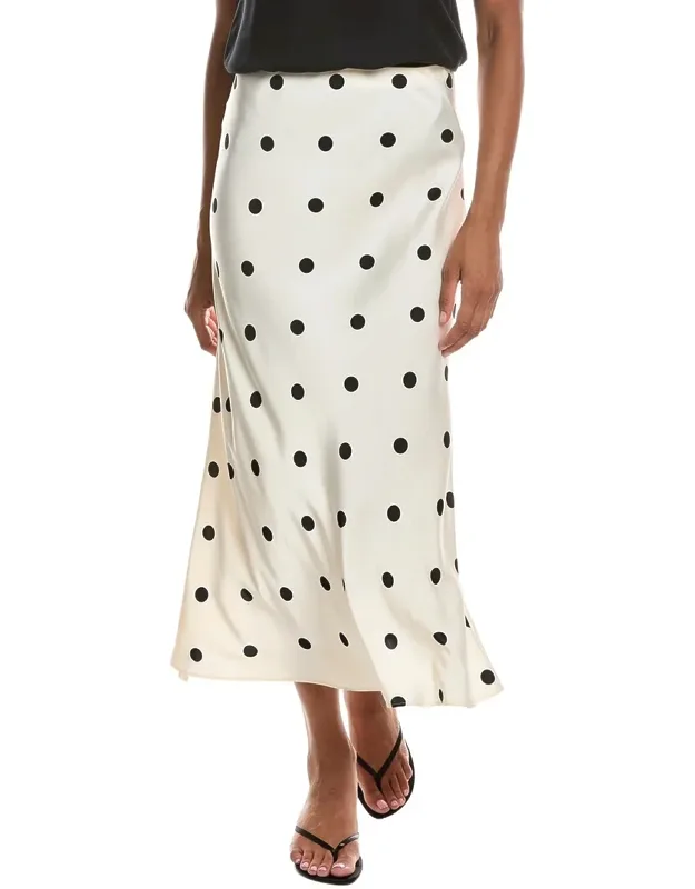 Phoebe Satin Midi Skirt