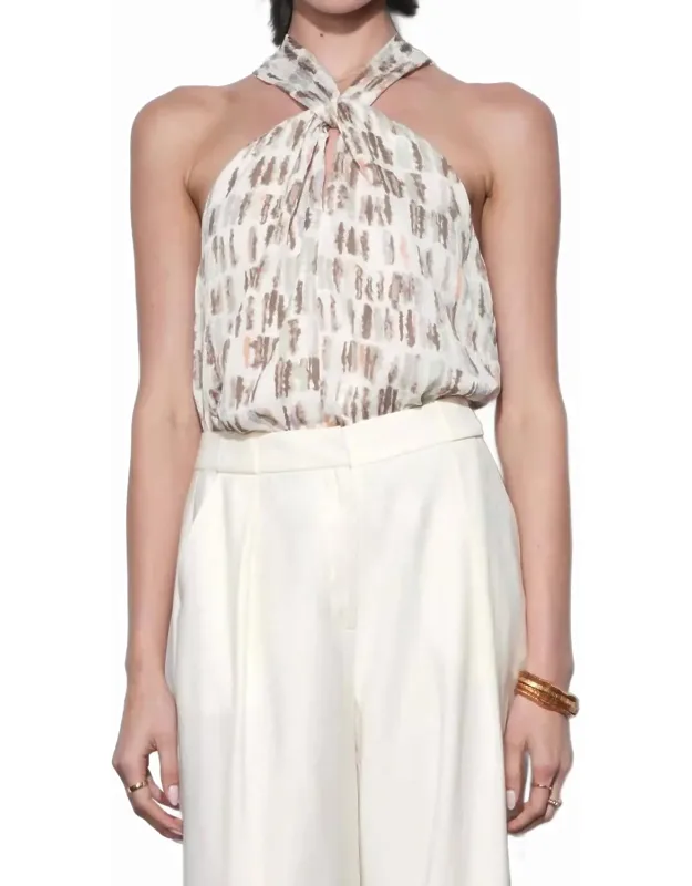 Cameron Wide Strap Halter Top