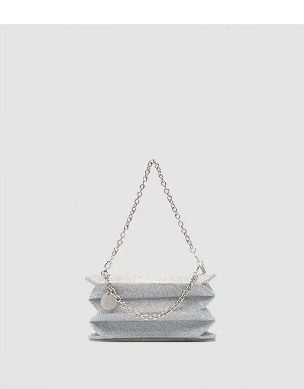 Pleated Bag In Crystal