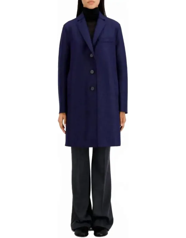Pressed Wool Top Coat